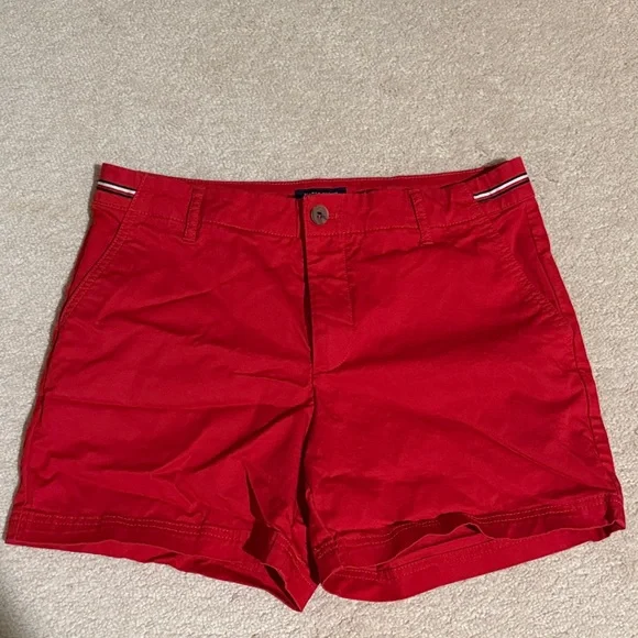 Tommy Hilfiger Red Women's Bermuda Shorts - Picture 1 of 7